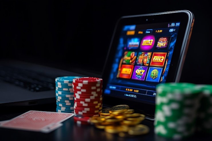 Professional dealer at Caribbean Stud Poker table